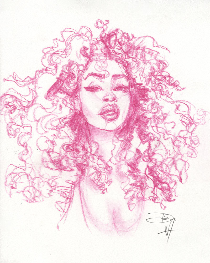 Pink Hair Study - Slow Burn Studio
